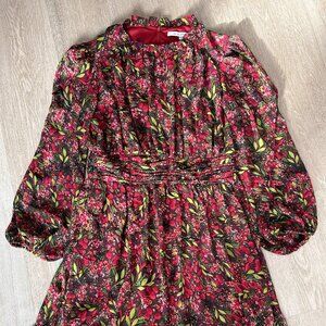 JULIA JORDAN, Red Floral Knee Length Dress Sz 10